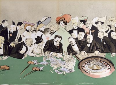 Gamblers in the Casino at Monte-Carlo by Sem